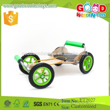 2015 New Hot Design and Handmade Wooden 4 Wheels Car Baby Toys